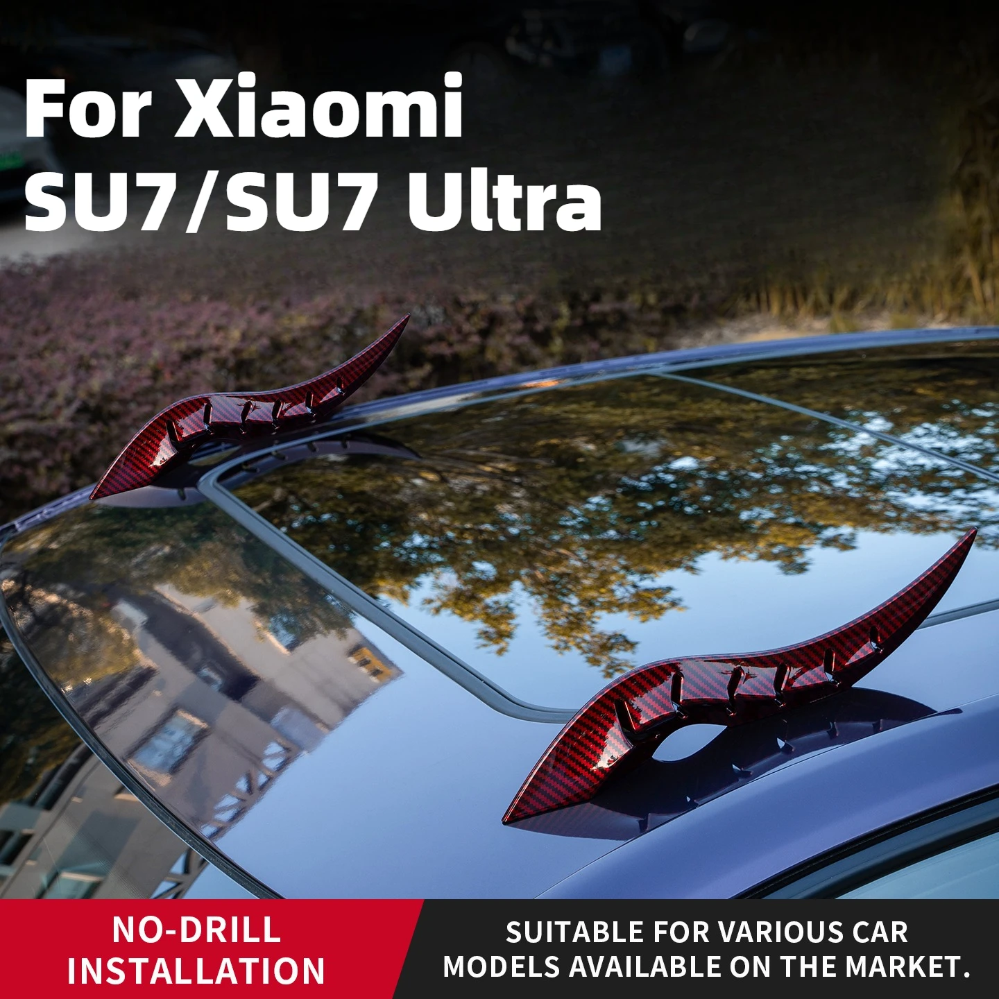Spoiler Carbon Fiber Decoration For Xiaomi SU7/SU7 Ultra Accessories High-Strength Adhesive Cool/Stylish Impact Resistant
Spoiler Carbon Fiber Decoration For Xiaomi SU7/SU7 Ultra Accessories High-Strength Adhesive Cool/Stylish Impact Resistant
