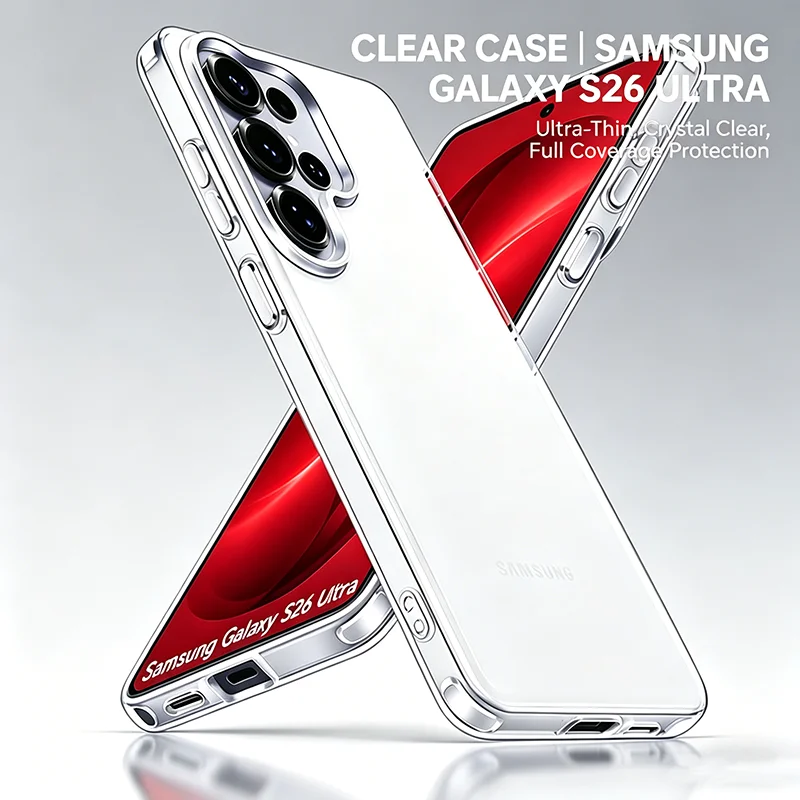 S26Ultra funda Luxury Hybrid Hard Phone Cover For Samsung Galaxy S26 S25 Ultra Plus S26+ Clear Shockproof Silicone Soft Shell
S26Ultra funda Luxury Hybrid Hard Phone Cover For Samsung Galaxy S26 S25 Ultra Plus S26+ Clear Shockproof Silicone Soft Shell