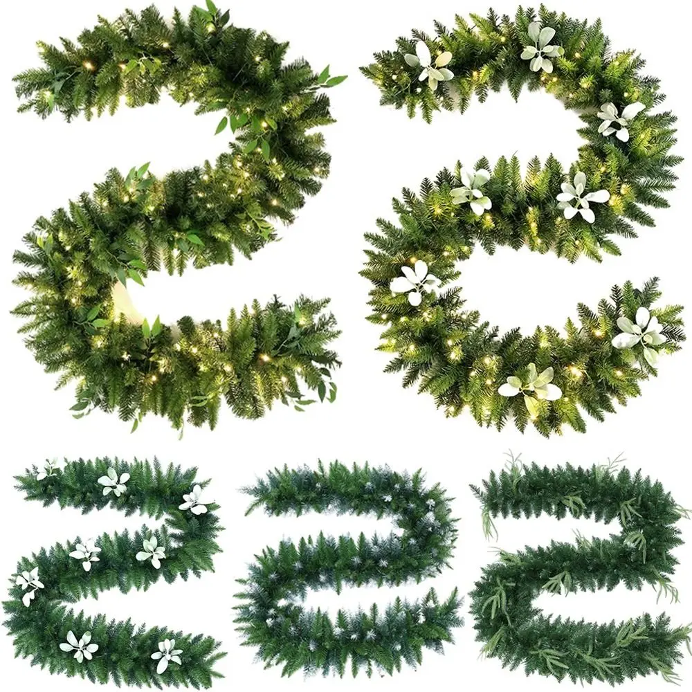 Christmas Decoration Artificial Rattan Pine 2.7M LED Simulated Garland Wreath Decor Hanging Ornament with Lights
Christmas Decoration Artificial Rattan Pine 2.7M LED Simulated Garland Wreath Decor Hanging Ornament with Lights