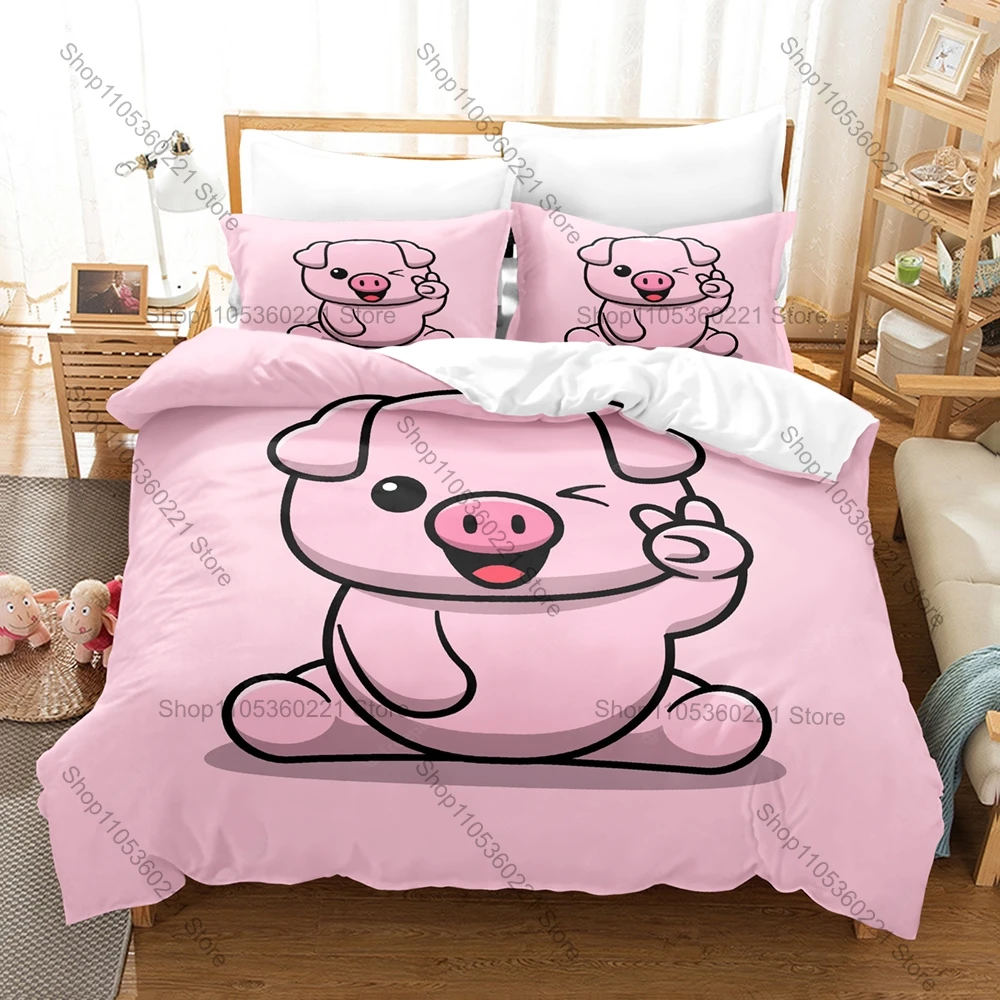 Personality Pink Pig Printed Bedding Set New Fashion Cute Animal Duvet Cover Set Bed Sheet For Kids Bedroom Decoration
Personality Pink Pig Printed Bedding Set New Fashion Cute Animal Duvet Cover Set Bed Sheet For Kids Bedroom Decoration