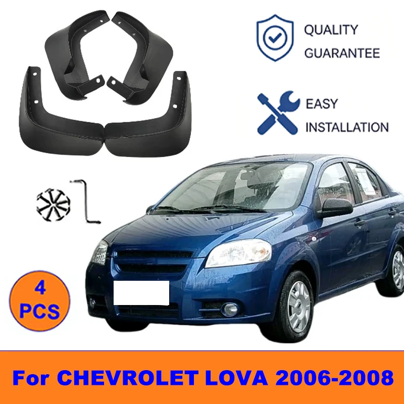 4Pcs Mud Flaps For CHEVROLET LOVA 2006-2008 - Splash Guards Front&Rear Wheel Fender Mudguards Car Exterior Protection Accessory
4Pcs Mud Flaps For CHEVROLET LOVA 2006-2008 - Splash Guards Front&Rear Wheel Fender Mudguards Car Exterior Protection Accessory