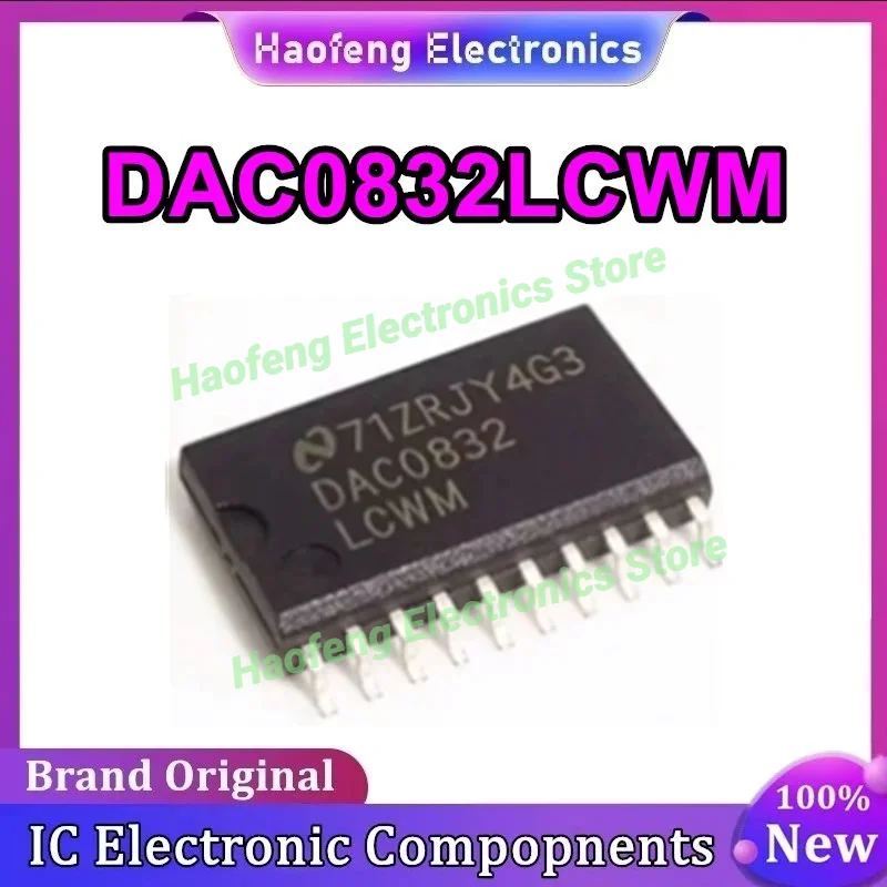 DAC0832LCWM DAC0832 SOP20 8-битный аналого-цифровой преобразователь, новый оригинальный в наличии
DAC0832LCWM DAC0832 SOP20 8-битный аналого-цифровой преобразователь, новый оригинальный в наличии