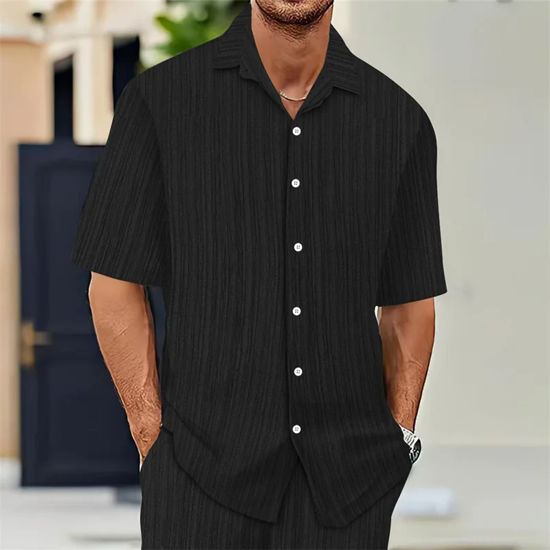 Men's Casual Short Sleeve Shirt Lightweight Men Breathable Summer Fashion Tops Solid Turn-Down Collar cardigan daily Male Shirts
Men's Casual Short Sleeve Shirt Lightweight Men Breathable Summer Fashion Tops Solid Turn-Down Collar cardigan daily Male Shirts