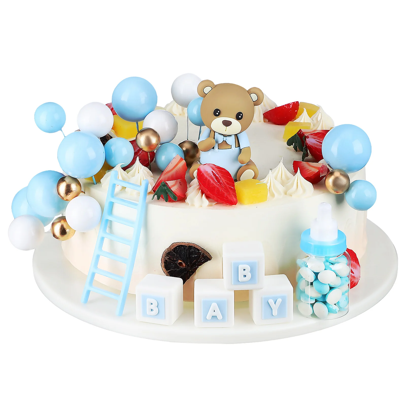 1 set Cute Bear Decorations Ball Toppers Birthday Decoration for Boys Baby Shower Reusable Bear Decoration First Birthday Topper
1 set Cute Bear Decorations Ball Toppers Birthday Decoration for Boys Baby Shower Reusable Bear Decoration First Birthday Topper