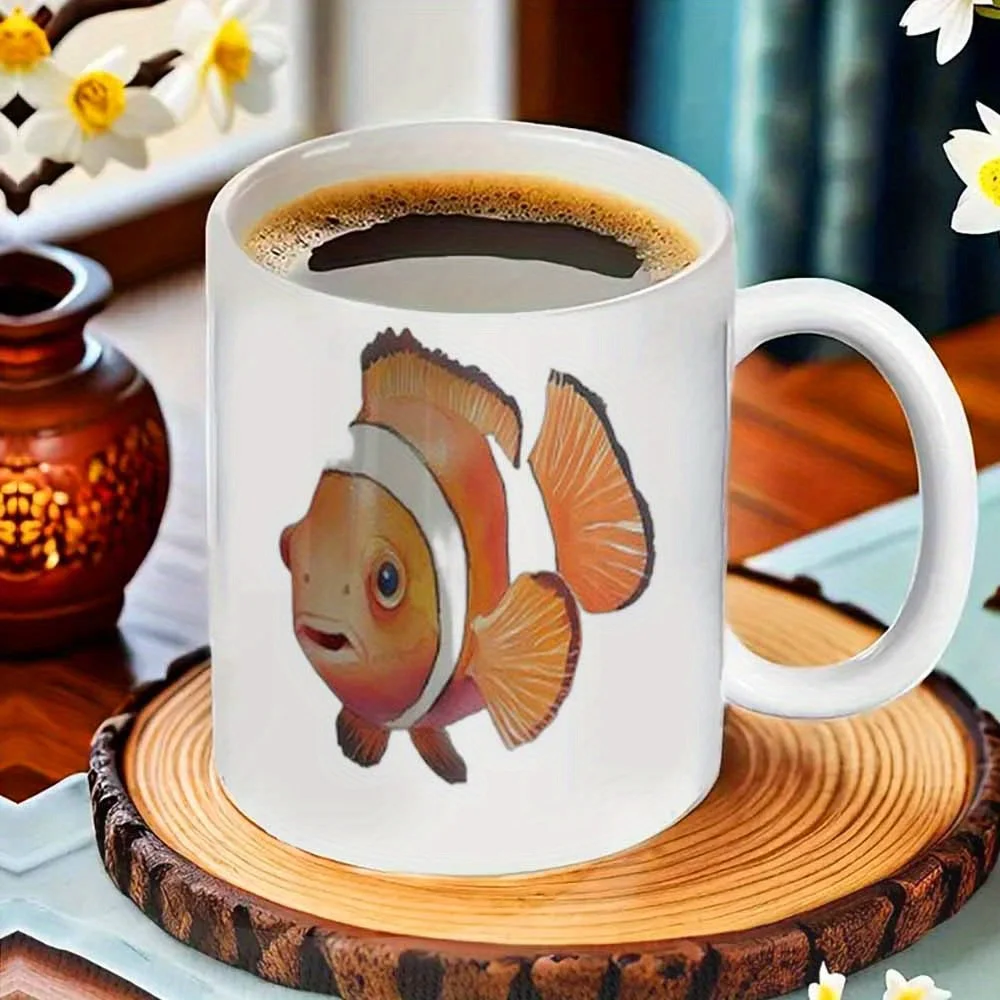 1pc Clown Fish Mug - Suitable for Kitchen And Dining, Reusable Coffee Cup with Nemo Print, Hand Wash Solely
1pc Clown Fish Mug - Suitable for Kitchen And Dining, Reusable Coffee Cup with Nemo Print, Hand Wash Solely