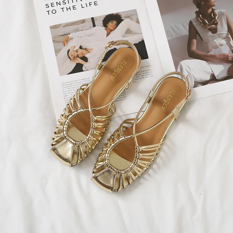 Retro Brand Designer Flat Sandals Women Summer Narrow Strap Beach Party Casual Comfort Roman Gladiator Sandalias Plus Size 42
Retro Brand Designer Flat Sandals Women Summer Narrow Strap Beach Party Casual Comfort Roman Gladiator Sandalias Plus Size 42