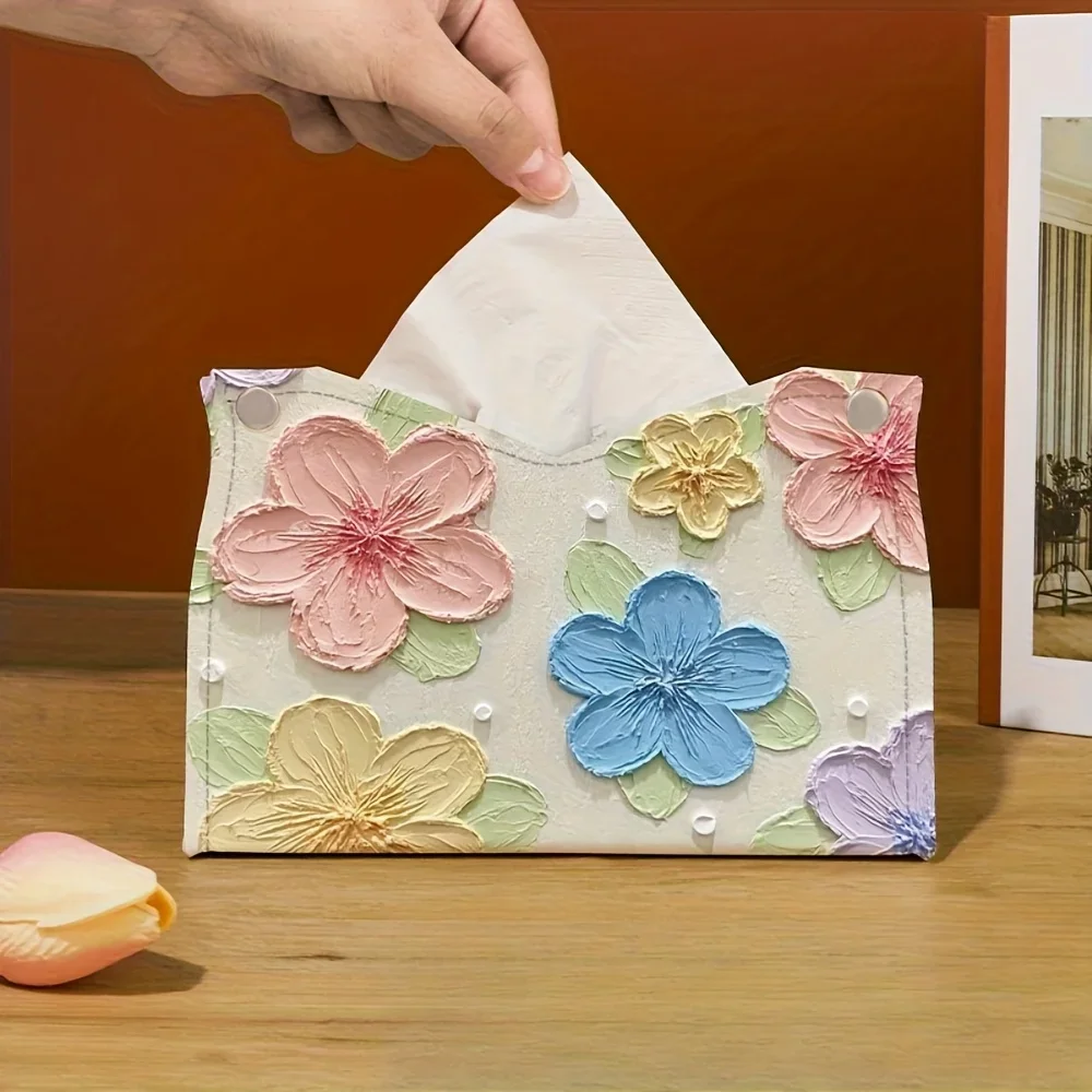 Elegant Floral Pattern Tissue Box - Oil Painting Style Perfect for Living Room, Desktop Storage or Home Dining Room Decoration
Elegant Floral Pattern Tissue Box - Oil Painting Style Perfect for Living Room, Desktop Storage or Home Dining Room Decoration