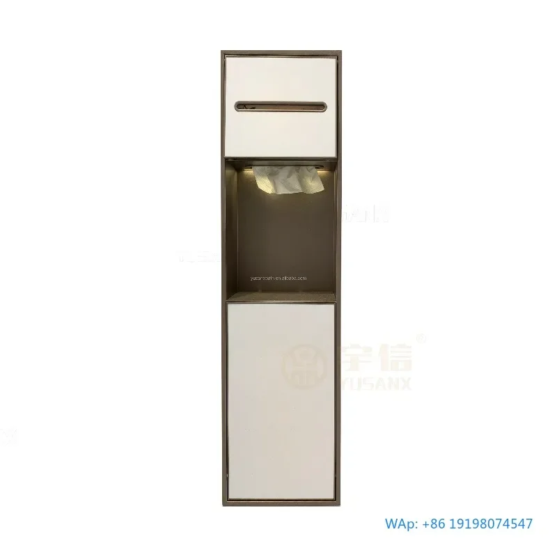 LED Light Illuminated 304 Stainless Steel Toilet Paper Trash Can Wall Mounted Rimless Niche Secret Storage Shelf Brush Holders
LED Light Illuminated 304 Stainless Steel Toilet Paper Trash Can Wall Mounted Rimless Niche Secret Storage Shelf Brush Holders