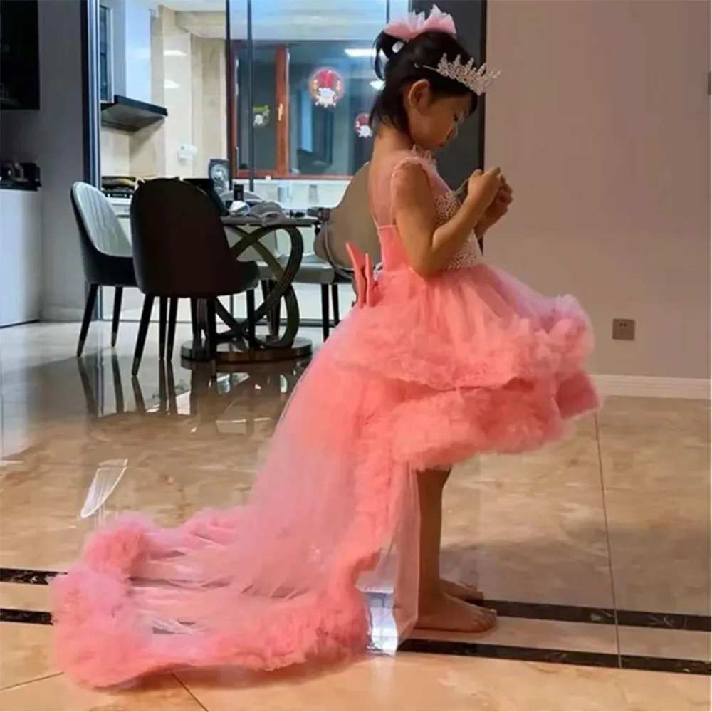 Elegant Princess Flower Girl Dress Pearls Bow Sleeveless Puffy Dress Baby Kids Wedding Birthday Piano Performance Ball Gowns
Elegant Princess Flower Girl Dress Pearls Bow Sleeveless Puffy Dress Baby Kids Wedding Birthday Piano Performance Ball Gowns