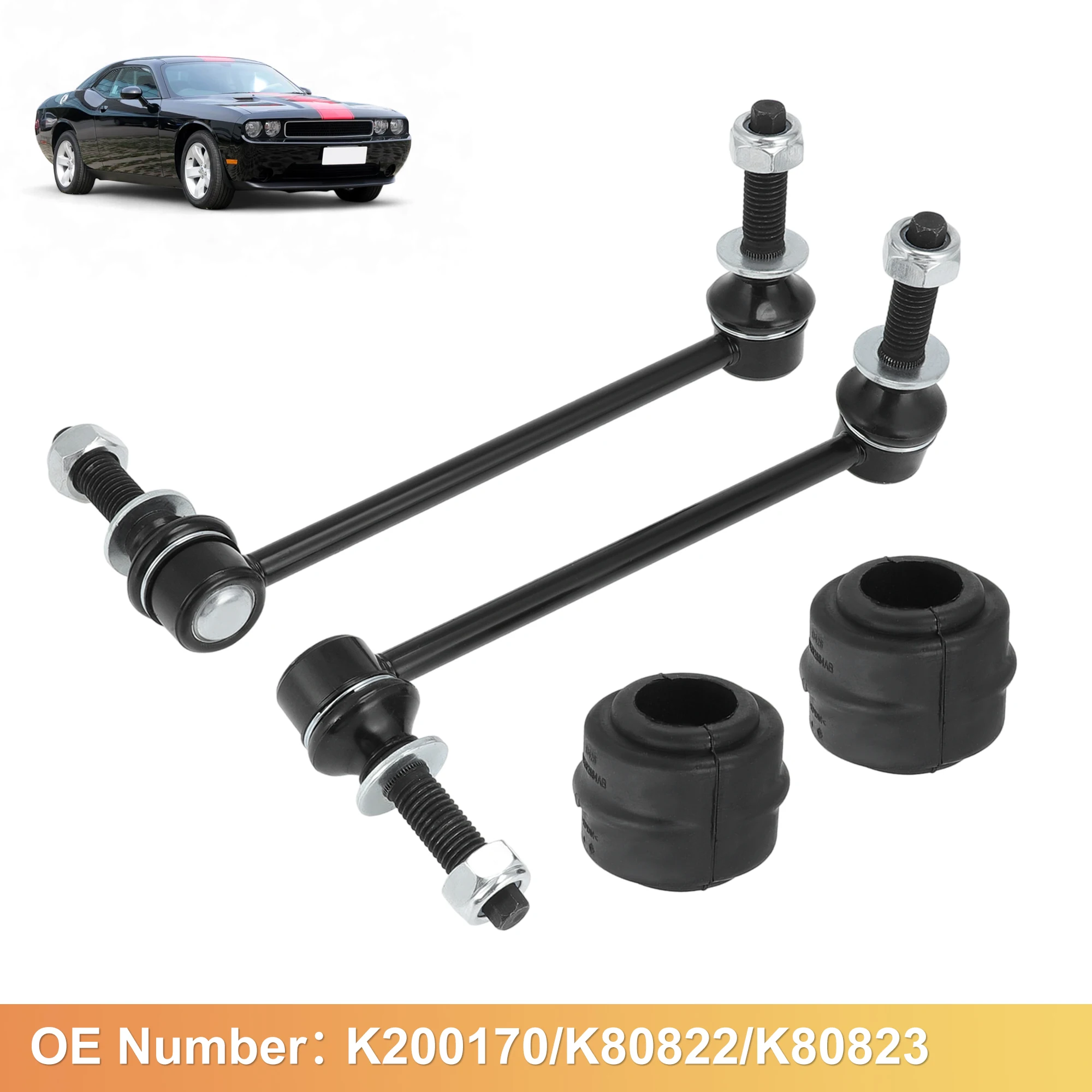 UXCELL No.K80822/K80823 Front Sway Bar Link Bushing Kit for Dodge Challenger Charger
UXCELL No.K80822/K80823 Front Sway Bar Link Bushing Kit for Dodge Challenger Charger