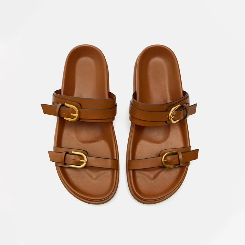 2024 Summer Slippers Women New Fashion Open Toe Outside Slippers Women's Casual Flat Sandals Bohemian Thick Sole Half Slipper
2024 Summer Slippers Women New Fashion Open Toe Outside Slippers Women's Casual Flat Sandals Bohemian Thick Sole Half Slipper