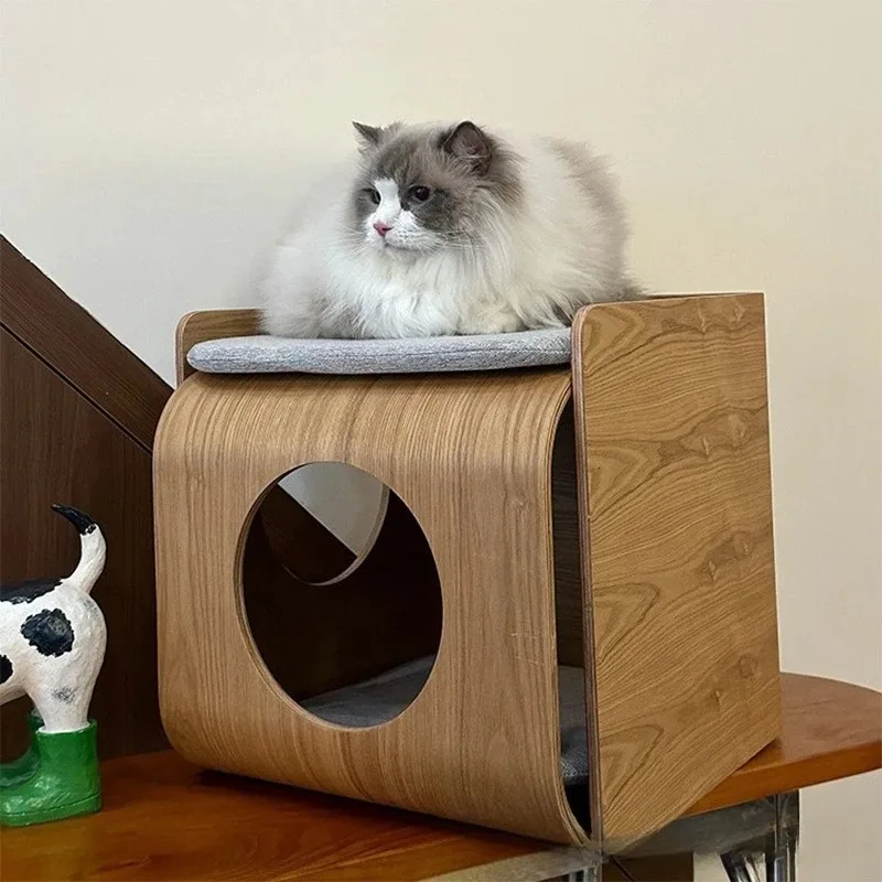 Wooden Cat House Luxury Pet Cat Beds Furniture Accessories Pets Cat's Houses Kitten Small Cats Home Cat Tunnel Hiding Beds
Wooden Cat House Luxury Pet Cat Beds Furniture Accessories Pets Cat's Houses Kitten Small Cats Home Cat Tunnel Hiding Beds