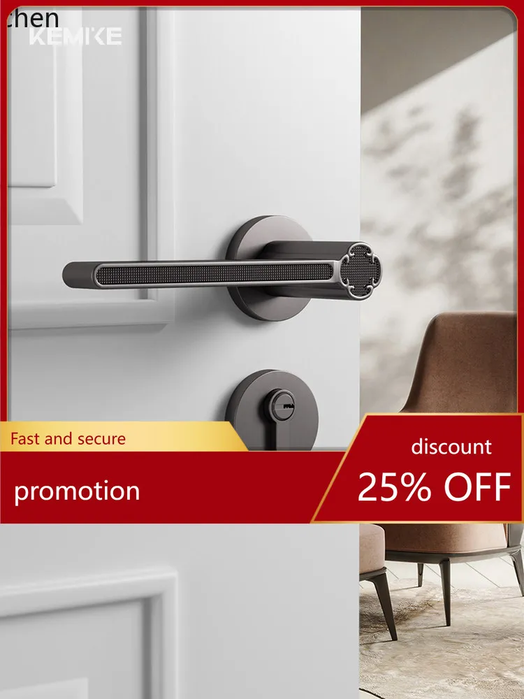 Zml new chinese style bedroom home door lock wooden door handle magnetic silent indoor split door lock
Zml new chinese style bedroom home door lock wooden door handle magnetic silent indoor split door lock