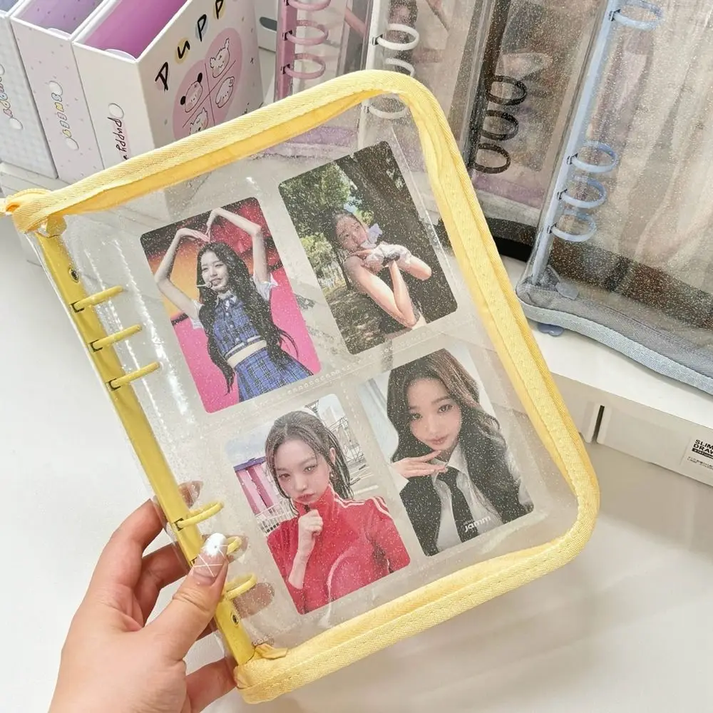 Inner Page A5 Binder Photocard Holder Transparent PVC Photo Album Binder Loose Leaf Card Storage Book Idol Card Collect Book
Inner Page A5 Binder Photocard Holder Transparent PVC Photo Album Binder Loose Leaf Card Storage Book Idol Card Collect Book