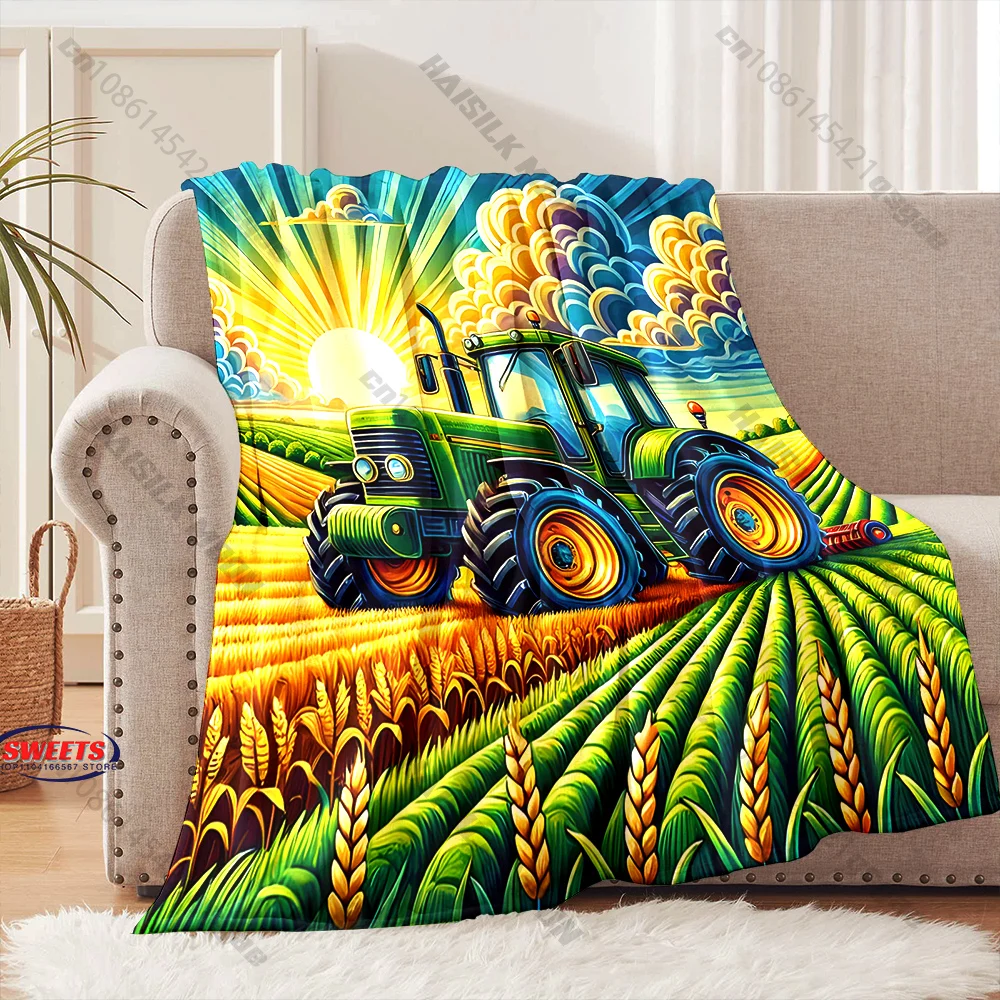 "Sunny Farm Tractor Blanket" Multiple sizes kid's and adults' bedroom living room sofa decor blanket, Exquisite gift
"Sunny Farm Tractor Blanket" Multiple sizes kid's and adults' bedroom living room sofa decor blanket, Exquisite gift