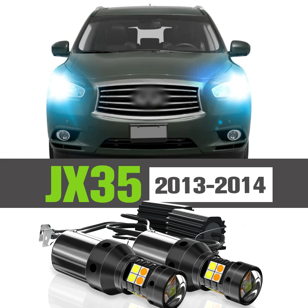 2x LED Dual Mode Turn Signal+Daytime Running Light DRL Accessories Lamp For Infiniti JX35 2013 2014
2x LED Dual Mode Turn Signal+Daytime Running Light DRL Accessories Lamp For Infiniti JX35 2013 2014