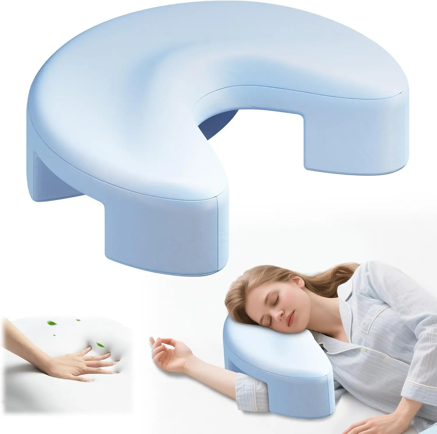 Side Sleeper Pillow with Arm Holes -arm Pillow Ergonomic Pillow for Cervical, Neck, Shoulder & Rotator Cuff Pain Relief
Side Sleeper Pillow with Arm Holes -arm Pillow Ergonomic Pillow for Cervical, Neck, Shoulder & Rotator Cuff Pain Relief