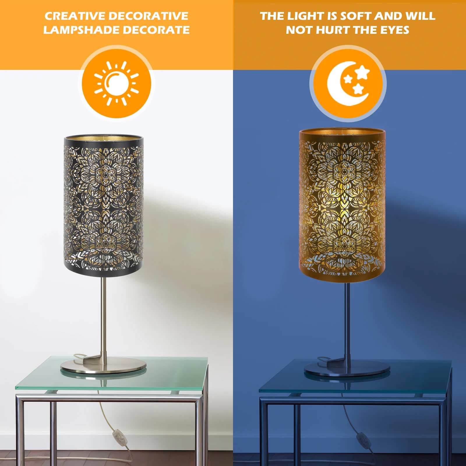 Iron Lampshade Hollow Carved Elegant Protect Eyes Bedroom Living Dust Insect Proof Easy Install Lamp Cover Tabletop Lighting
Iron Lampshade Hollow Carved Elegant Protect Eyes Bedroom Living Dust Insect Proof Easy Install Lamp Cover Tabletop Lighting