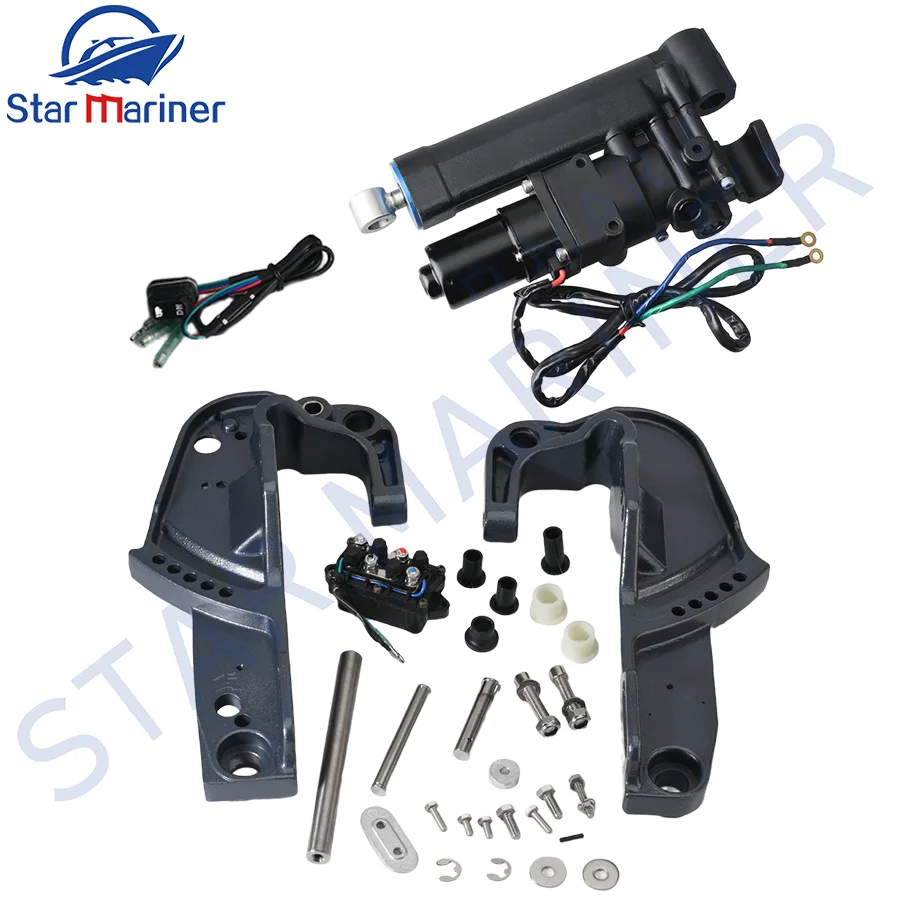 Single Ram Power Tilt Trim Clamp Bracket Set 65W-43111-00-4D 65W-43112-00-4D Replacement Part Fit Yamaha 2T 40HP 4T F25 Outboard
Single Ram Power Tilt Trim Clamp Bracket Set 65W-43111-00-4D 65W-43112-00-4D Replacement Part Fit Yamaha 2T 40HP 4T F25 Outboard