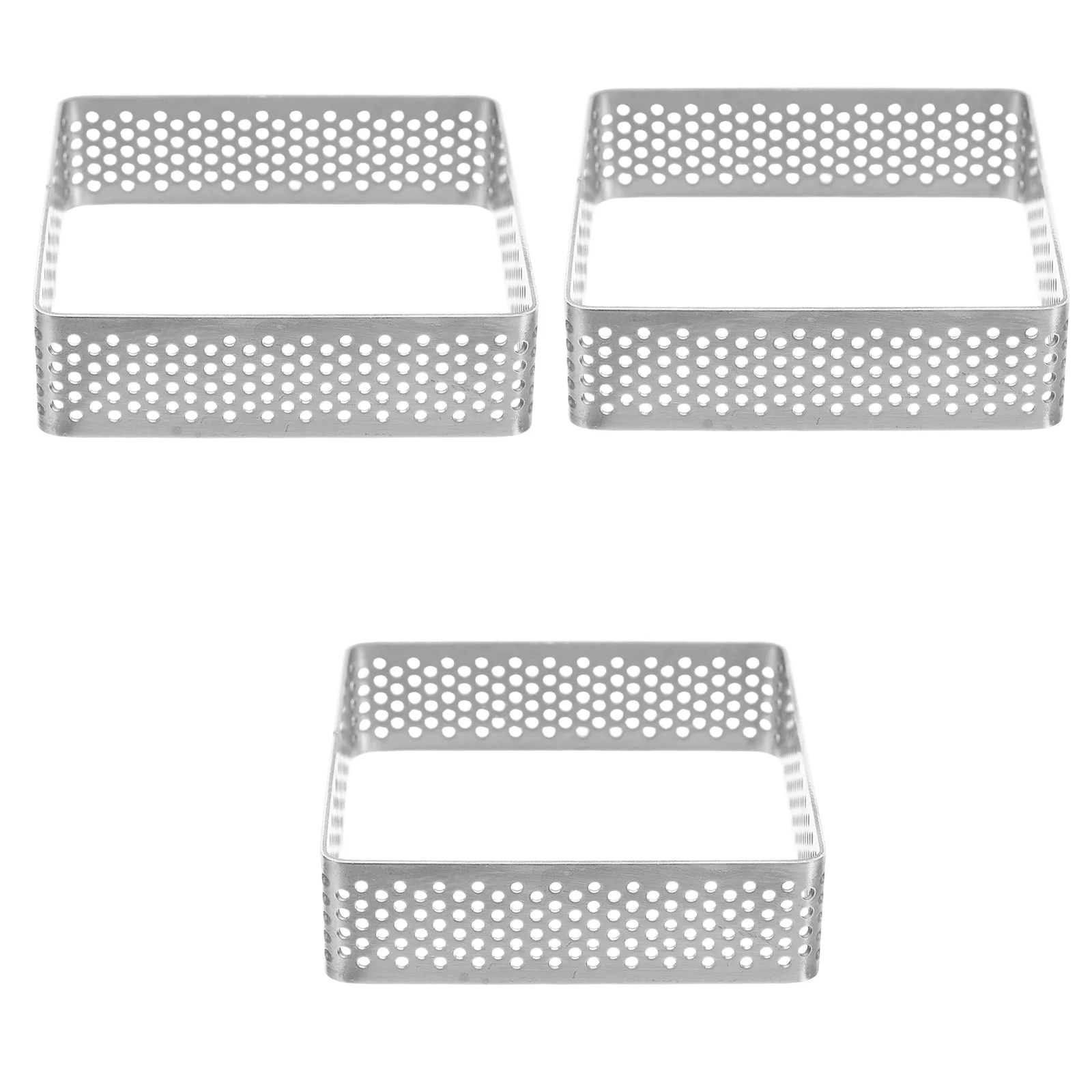 3Pcs Stainless Steel Perforated Square Tart Rings Mousse Cake Molds Nonstick Baking Pastry Rings Kitchen Egg Tart Mold Metal
3Pcs Stainless Steel Perforated Square Tart Rings Mousse Cake Molds Nonstick Baking Pastry Rings Kitchen Egg Tart Mold Metal