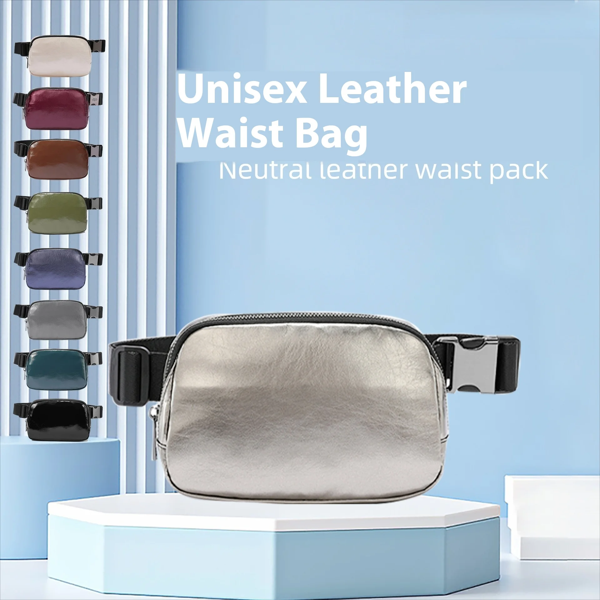 New Unisex Leather Fanny Pack Adjustable Crossbody Breast Bag Outdoor Sports Running Cycling Fanny Pack
New Unisex Leather Fanny Pack Adjustable Crossbody Breast Bag Outdoor Sports Running Cycling Fanny Pack