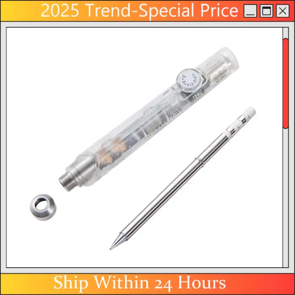 A61Z Deals 65W Electric Soldering Iron Portable Welding Tool 220-400 Adjustable Temperature With Round Tip Soldering Iron Tip
A61Z Deals 65W Electric Soldering Iron Portable Welding Tool 220-400 Adjustable Temperature With Round Tip Soldering Iron Tip