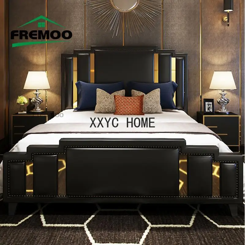 Modern Customizable Double Bed Designer Bedroom Sets King/ Queen Size Luxury Home Furniture Bedroom Beds
Modern Customizable Double Bed Designer Bedroom Sets King/ Queen Size Luxury Home Furniture Bedroom Beds