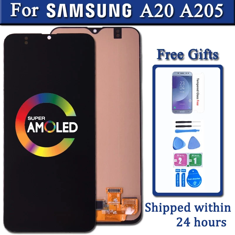 ЖК-дисплей для Samsung A20 A205 SM-A205F A205FN, ЖК-экран A205GN A205S с заменой рамки, дигитайзер в сборе
ЖК-дисплей для Samsung A20 A205 SM-A205F A205FN, ЖК-экран A205GN A205S с заменой рамки, дигитайзер в сборе