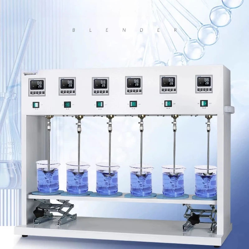 Intelligent digital display small mixer laboratory adjustable speed timing multiple asynchronous electric mixer