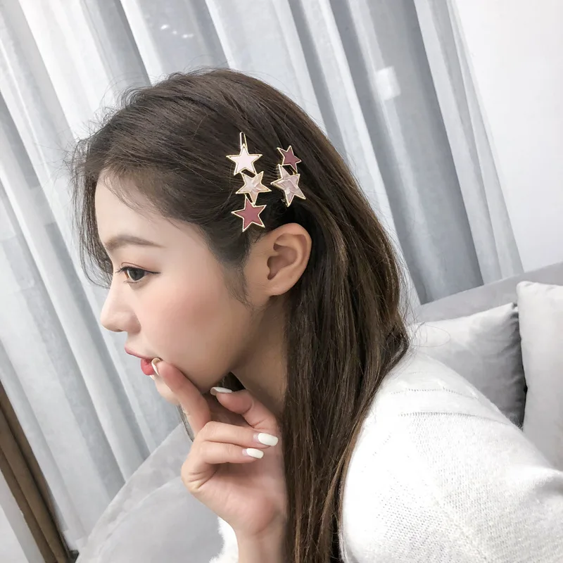 1Pc Korean Style Star Women Hair Clips Lovely Acetic Acid Fringe Color Alloy Hair Pins Girls Sweet Hair Decorations Accessories
1Pc Korean Style Star Women Hair Clips Lovely Acetic Acid Fringe Color Alloy Hair Pins Girls Sweet Hair Decorations Accessories