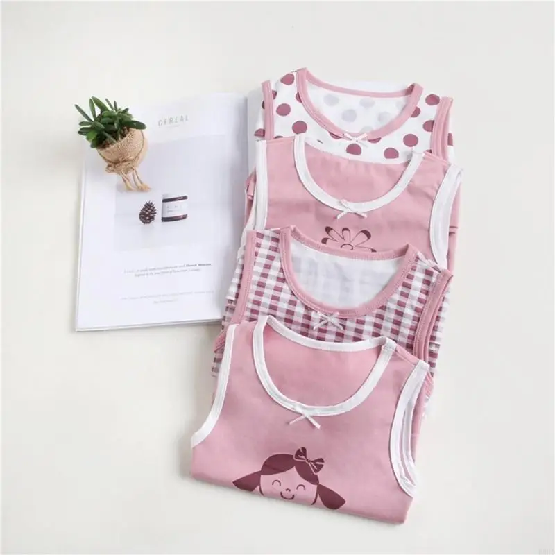 R66D 4Pcs Girls Tops Sleeveless Sling Top 3-8Y Toddlers Girl Printed Undershirt
R66D 4Pcs Girls Tops Sleeveless Sling Top 3-8Y Toddlers Girl Printed Undershirt