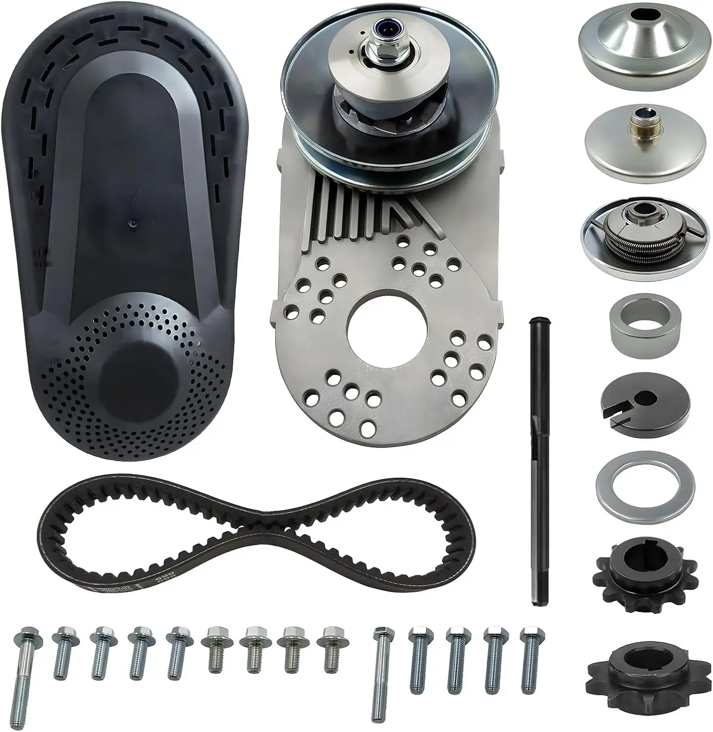 30 Series Torque Converter 3/4" Bore for 212cc Engine CVT Clutch Chain Replacement Go Kart Mini Bike Drive Belt Pulley Kit
30 Series Torque Converter 3/4" Bore for 212cc Engine CVT Clutch Chain Replacement Go Kart Mini Bike Drive Belt Pulley Kit