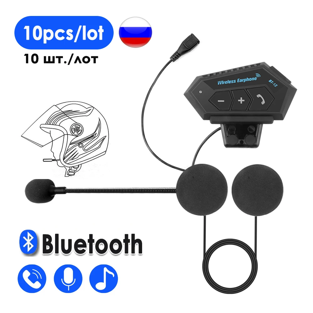 10pcs/lot Bluetooth Motorcycle Helmet Headset Wireless Earphone Hands-free Call Kit Stereo Anti-interference Waterproof IP67
10pcs/lot Bluetooth Motorcycle Helmet Headset Wireless Earphone Hands-free Call Kit Stereo Anti-interference Waterproof IP67