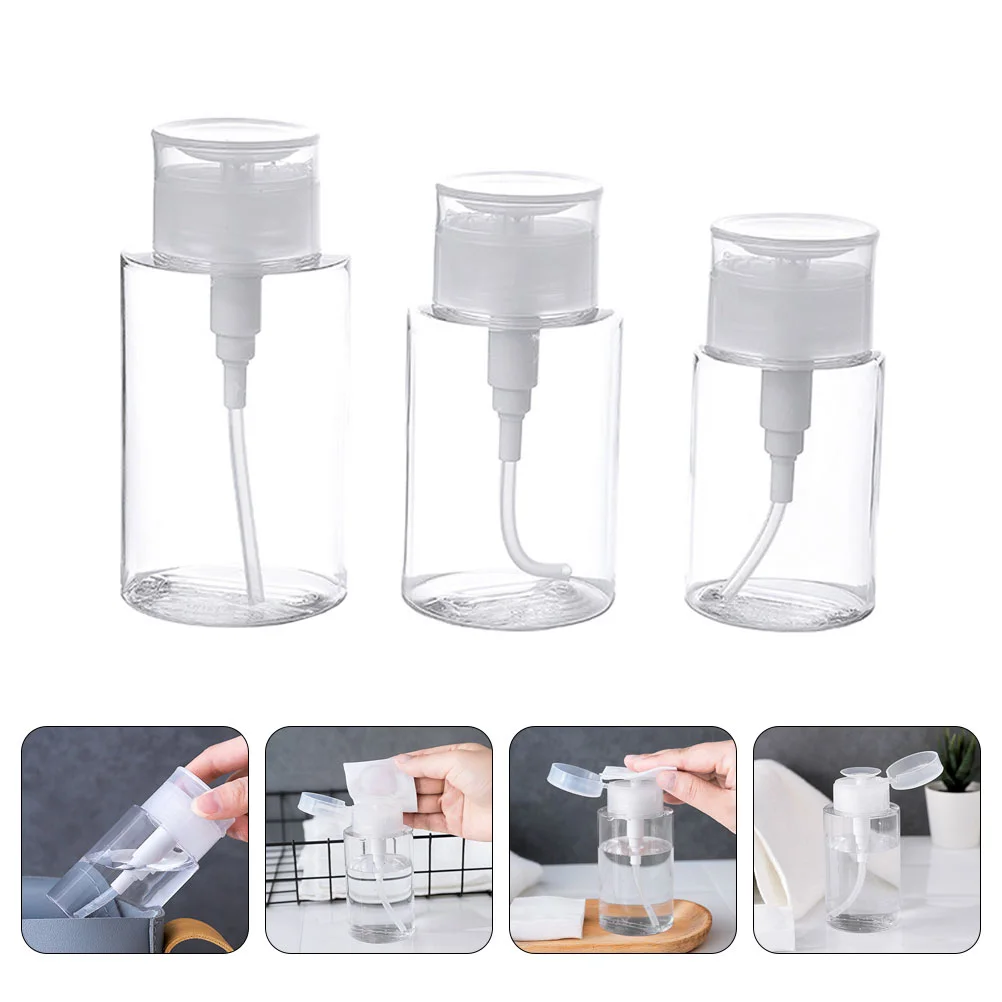 3 Piece Travel Compressed Makeup Liquid Push Down Bottles Nail Polish Remover Pump Push Down Dispenser Empty for Cosmetics
3 Piece Travel Compressed Makeup Liquid Push Down Bottles Nail Polish Remover Pump Push Down Dispenser Empty for Cosmetics