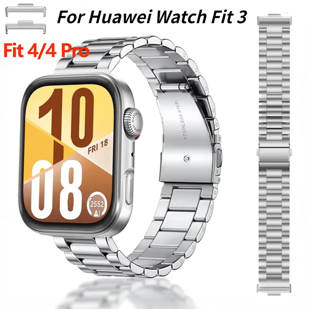 Metal Strap for Huawei Watch Fit 3/4 Adjustable Bracelet Wristband for Huawei Watch Fit 4/4 Pro Stainless steel Belt Accessories
Metal Strap for Huawei Watch Fit 3/4 Adjustable Bracelet Wristband for Huawei Watch Fit 4/4 Pro Stainless steel Belt Accessories