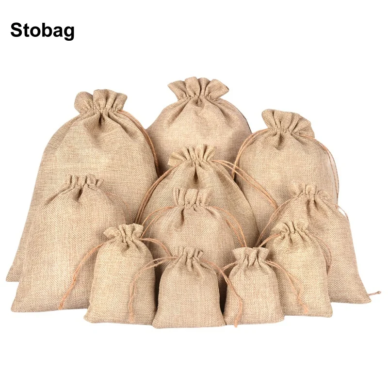 StoBag 50/20pcs Wholesale Linen Drawstring Bags Small Large Candy Gift Jewelry Packaging Storage Bundle Pocket Reusable Pouch
StoBag 50/20pcs Wholesale Linen Drawstring Bags Small Large Candy Gift Jewelry Packaging Storage Bundle Pocket Reusable Pouch