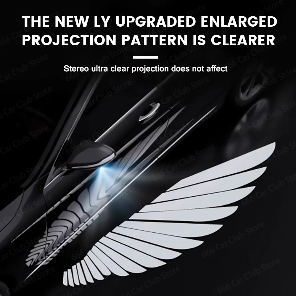 Angel Wing Rearview Mirror Projection Light For Tesla Model 3 Y Dynamic Projection Floor Lamp Decorative Ambient Light
Angel Wing Rearview Mirror Projection Light For Tesla Model 3 Y Dynamic Projection Floor Lamp Decorative Ambient Light