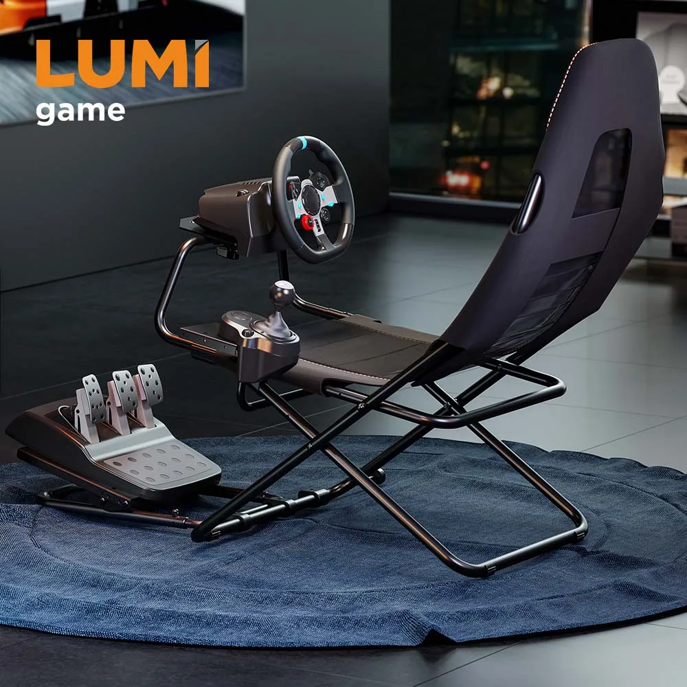 LRS13-BS01 Foldable Racing Simulator Seat Rig Full Set Sim Racing Cockpit Wheel Stand Pedal Shift Holder For F1 G290 PC Driving
LRS13-BS01 Foldable Racing Simulator Seat Rig Full Set Sim Racing Cockpit Wheel Stand Pedal Shift Holder For F1 G290 PC Driving