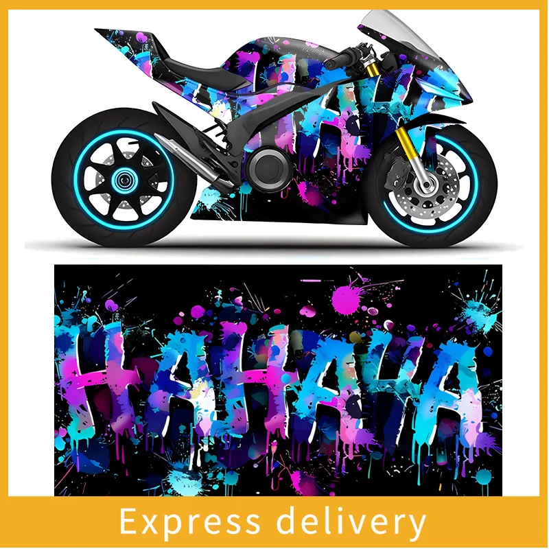 2Pc motorcycle stickers, colorful splash ink pattern motorcycle stickers, 2D flat pattern, suitable for most motorcycle body
2Pc motorcycle stickers, colorful splash ink pattern motorcycle stickers, 2D flat pattern, suitable for most motorcycle body