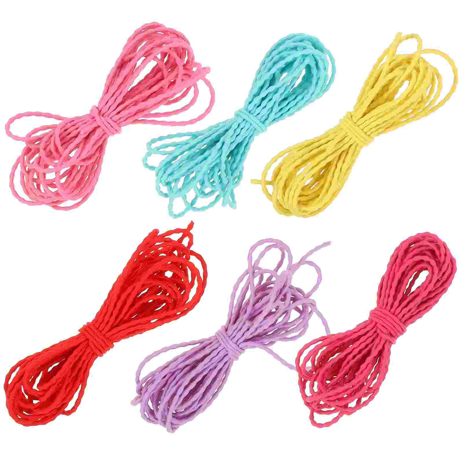 6 Pcs Elastic Thread Rubber Band DIY Bracelet Cord Cords Hair Ties Rope for Necklace Making Sewing
6 Pcs Elastic Thread Rubber Band DIY Bracelet Cord Cords Hair Ties Rope for Necklace Making Sewing