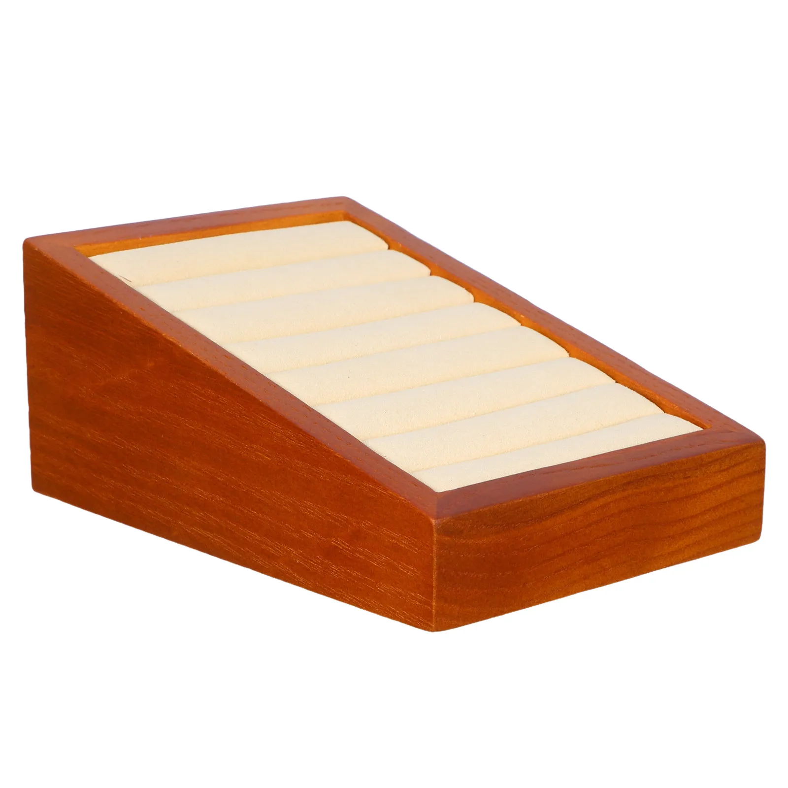 Wood Jewelry Display Tray Solid Wood Ring Organizer with Grooved Slots for Rings Earrings Bracelets Jewelry Store Home Drawer
Wood Jewelry Display Tray Solid Wood Ring Organizer with Grooved Slots for Rings Earrings Bracelets Jewelry Store Home Drawer