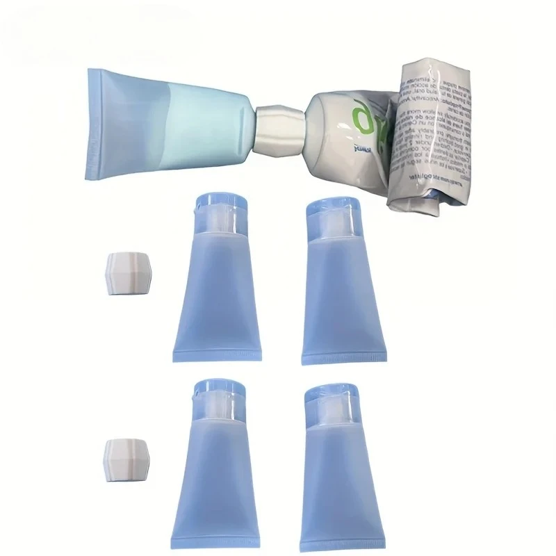 5 шт. многоразовые тюбики для зубной пасты и косметические бутылки, в комплект входит 1 адаптер для удобного дозирования и путешествий.
5 шт. многоразовые тюбики для зубной пасты и косметические бутылки, в комплект входит 1 адаптер для удобного дозирования и путешествий.