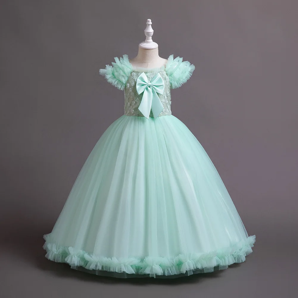 Elegant Princess Vintage Lace Flower Embroidery Dresses For Girls Long Ruffle Children Christmas Party Ball Gown Yong Kids Prom
Elegant Princess Vintage Lace Flower Embroidery Dresses For Girls Long Ruffle Children Christmas Party Ball Gown Yong Kids Prom