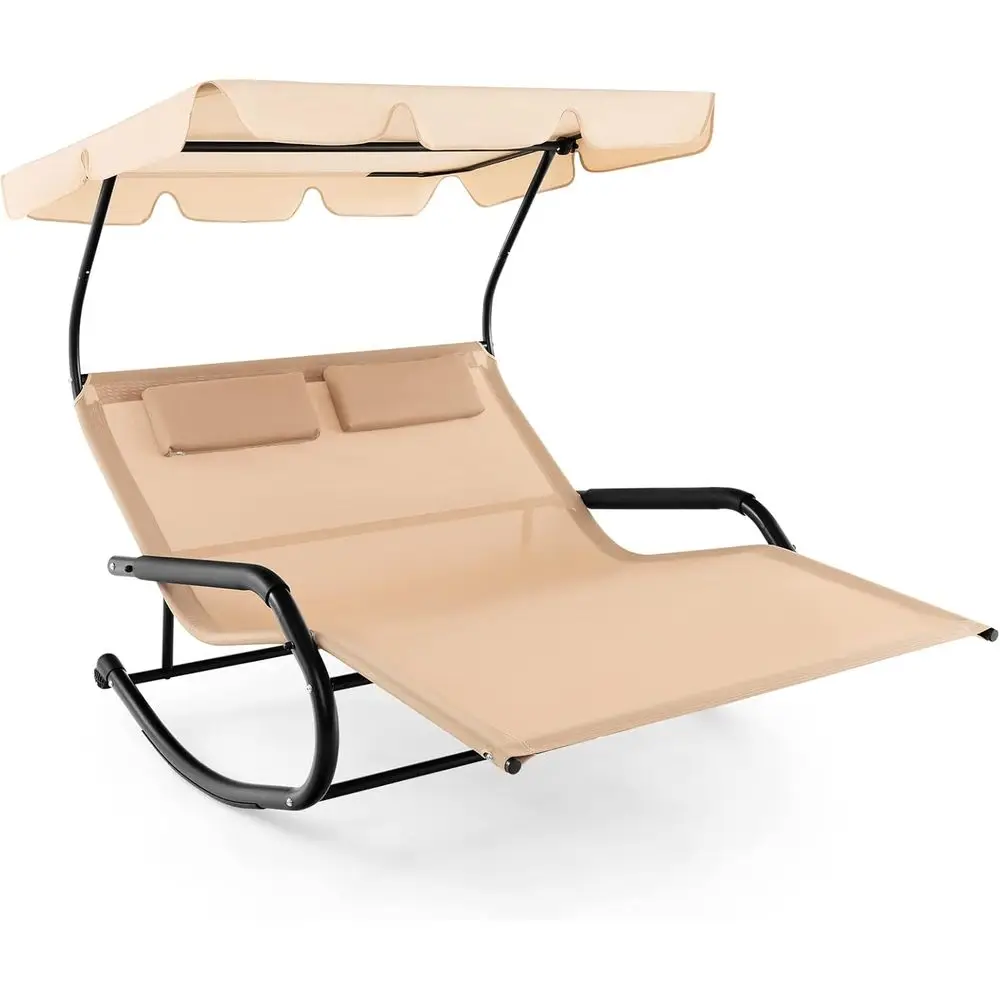 Adjustable 2-Person Lounge Chair with Detachable Pillows and Wheels, Ideal for Patio, Backyard, or Poolside
Adjustable 2-Person Lounge Chair with Detachable Pillows and Wheels, Ideal for Patio, Backyard, or Poolside