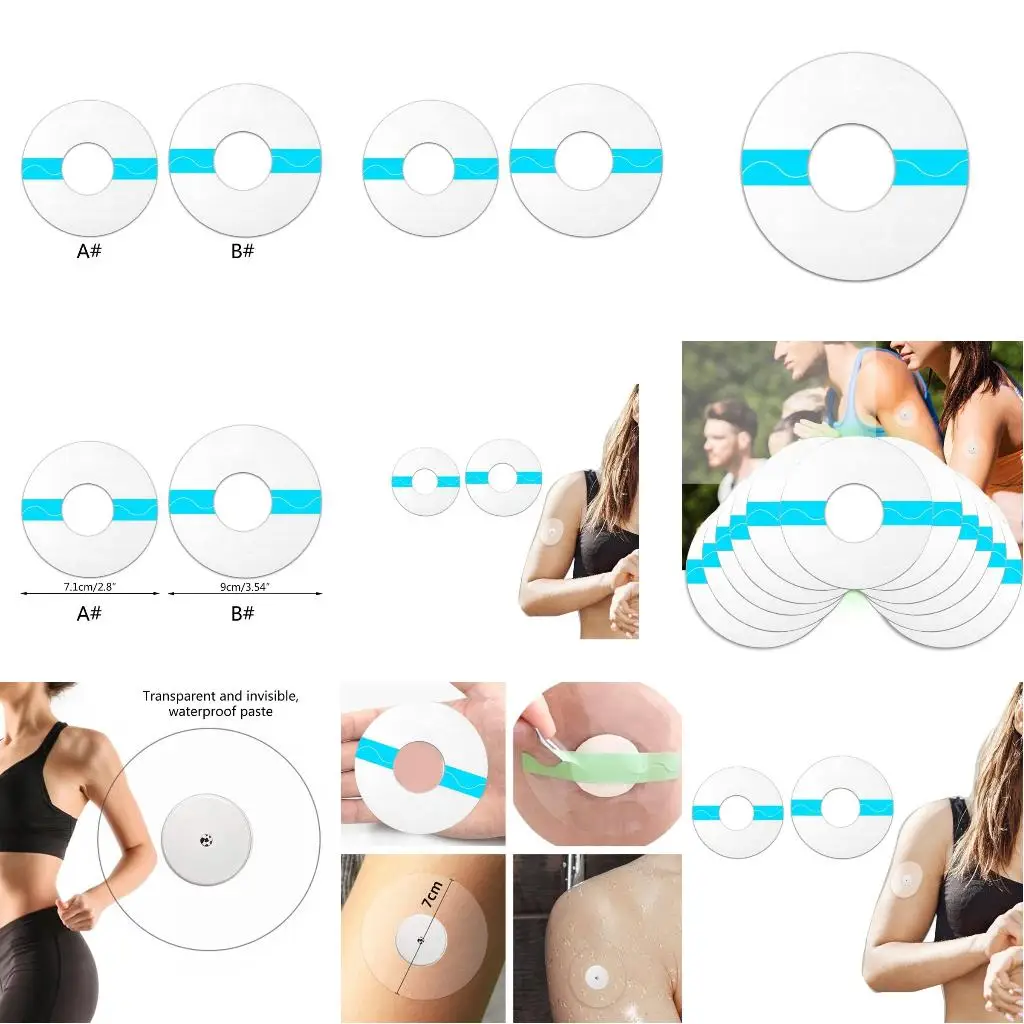 Adhesive Patches for Libre1/2/3 Sports Cover Overpatch Waterproof Sticker Clear Film Tape, Pack of 30/50
Adhesive Patches for Libre1/2/3 Sports Cover Overpatch Waterproof Sticker Clear Film Tape, Pack of 30/50