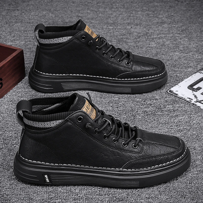 ML2025 men's new four seasons explosive leather high top casual shoes shoes board shoes
ML2025 men's new four seasons explosive leather high top casual shoes shoes board shoes