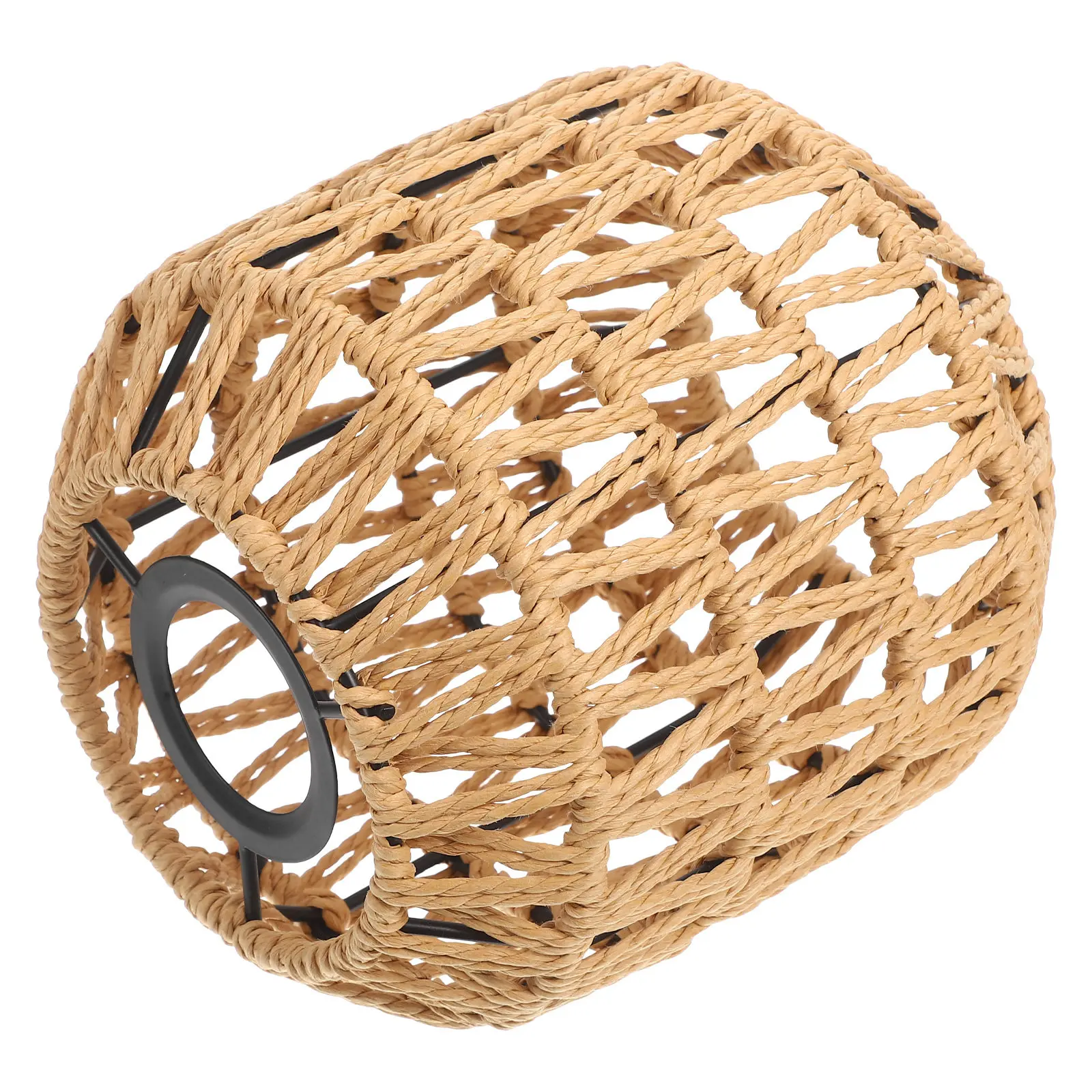 Woven Paper Rope Lampshade with Iron Frame E27 Compatible Pendant Light Shade for Cafe Home Corridor Ambient Lighting Rustic
Woven Paper Rope Lampshade with Iron Frame E27 Compatible Pendant Light Shade for Cafe Home Corridor Ambient Lighting Rustic