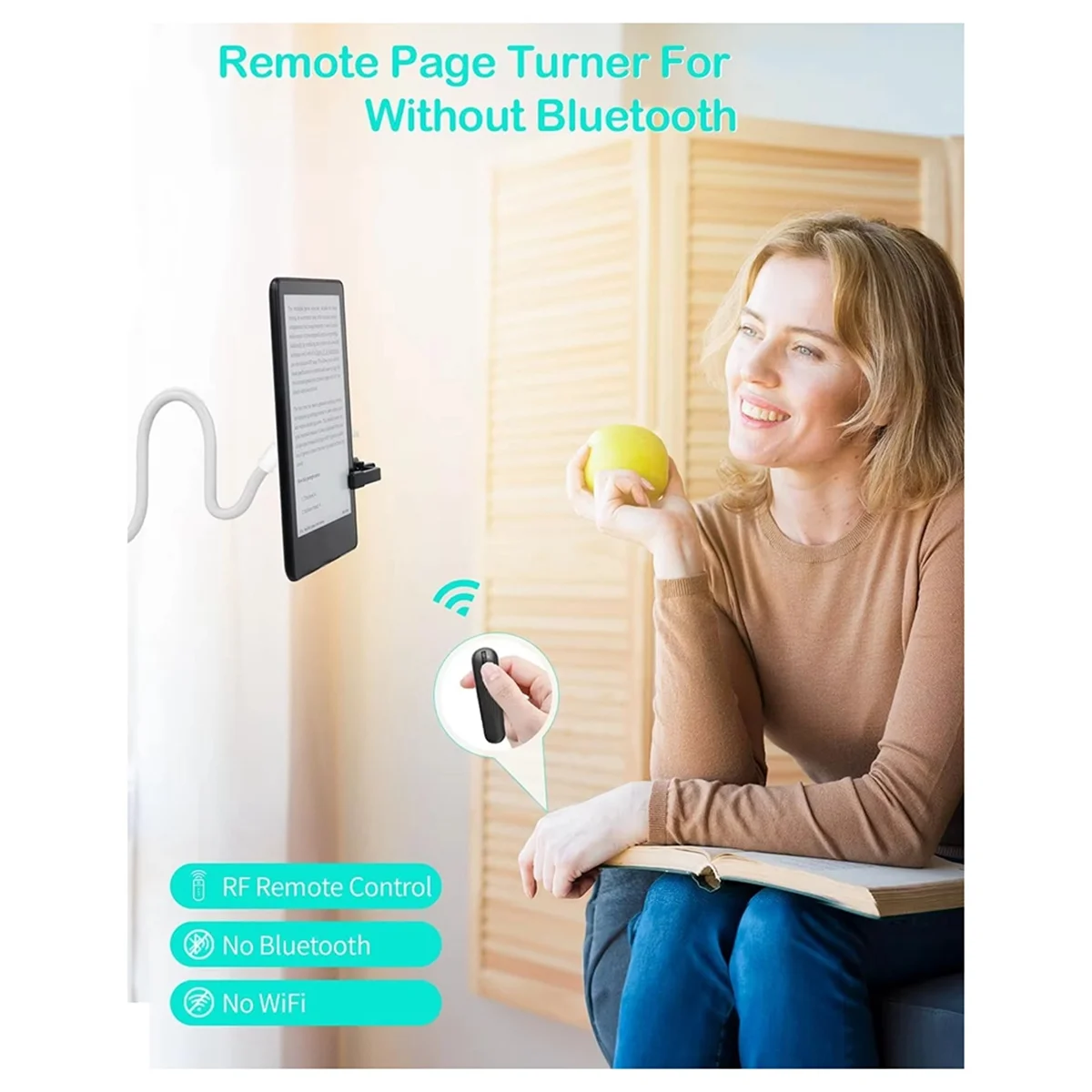 N97R New Design Remote Control Page Turner for Kindle Paperwhite Oasis Kobo EReaders Wireless Camera Video Recording
N97R New Design Remote Control Page Turner for Kindle Paperwhite Oasis Kobo EReaders Wireless Camera Video Recording