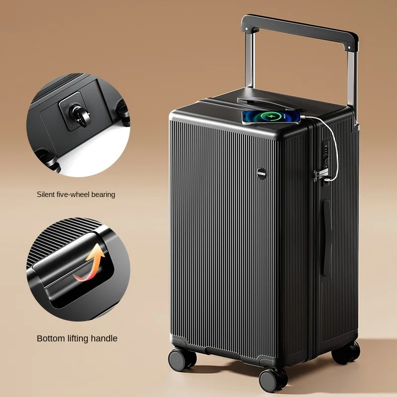 New large-capacity Luggage Extra-large 32-inch Sturdy and Durable Wide Tie Rod Travel Suitcase on Five wheels 20-30 inch
New large-capacity Luggage Extra-large 32-inch Sturdy and Durable Wide Tie Rod Travel Suitcase on Five wheels 20-30 inch