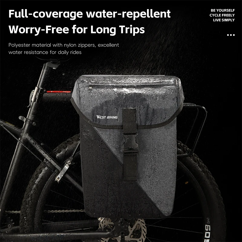 WEST BIKING Cycling Double Side Rear Rack Bags 32L Bicycle Bag Waterproof Durable Convenient Travel Trunk Bags Cycling Equipment
WEST BIKING Cycling Double Side Rear Rack Bags 32L Bicycle Bag Waterproof Durable Convenient Travel Trunk Bags Cycling Equipment